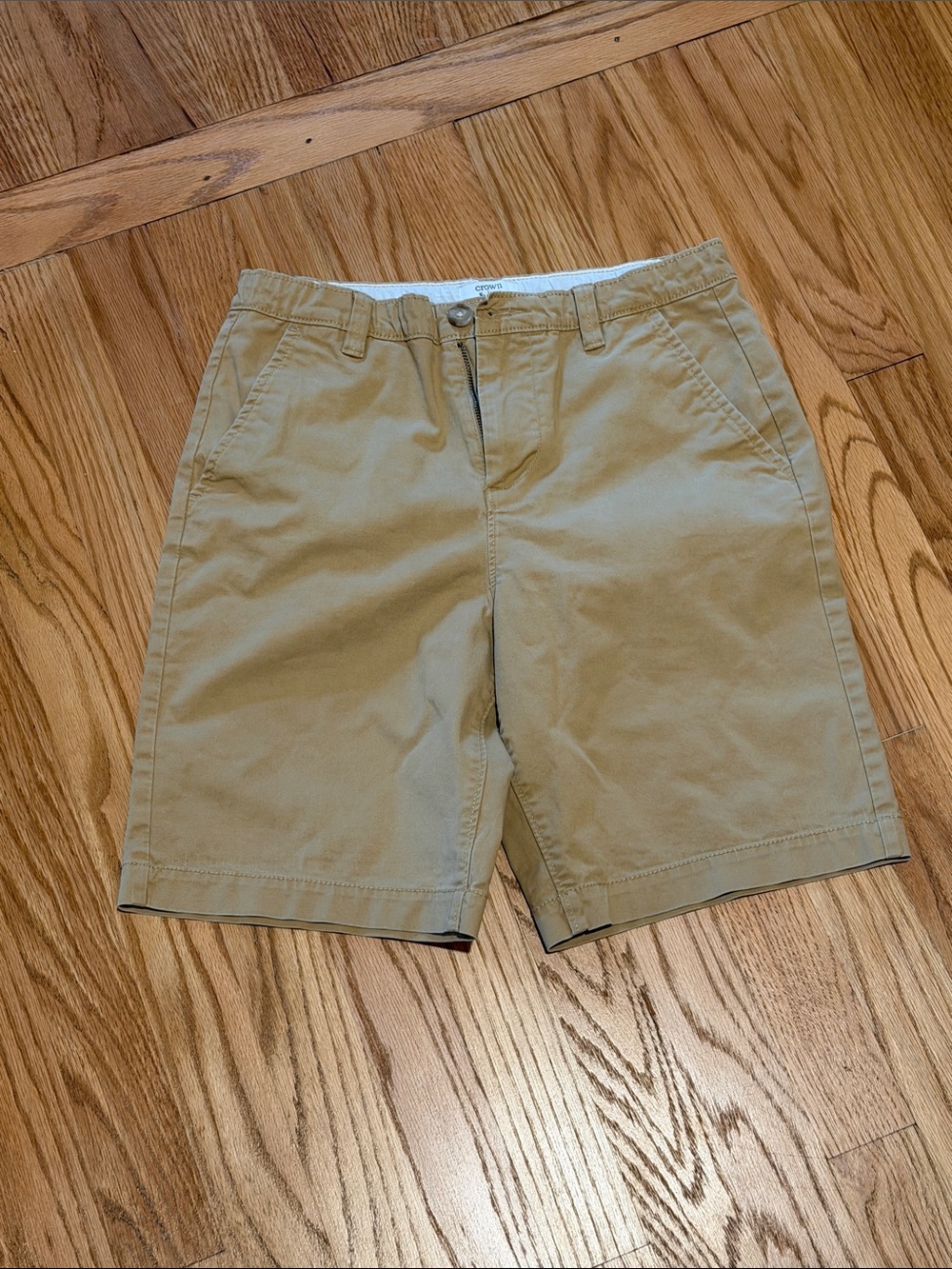 Khaki Cotton Chino Shorts